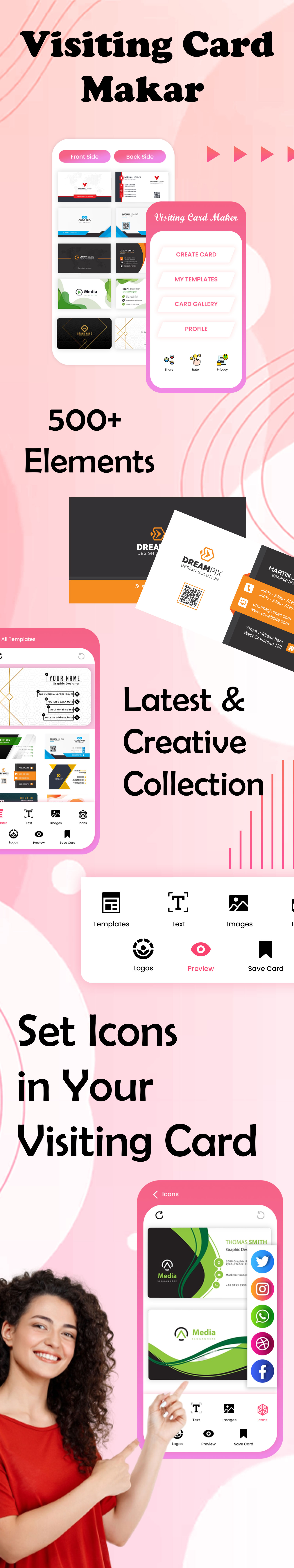 Visiting Card Maker - Ultimate Business Card Maker - Template - Business Card - Templates - Photo